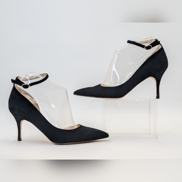 Ivanka Trump Britta D'Orsay Leather Black Women's Suede 3" Heel Size 8.5M /1W-9A - Picture 4 of 17